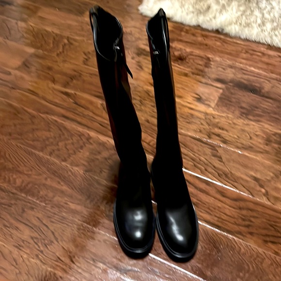 Sam Edelman black and Fable cashew leather boots size 8M. - Picture 3 of 6